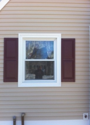 completed exterior siding project